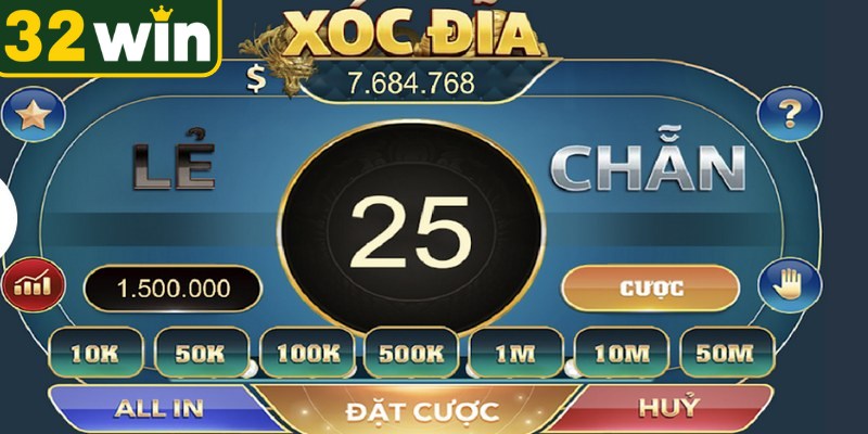 Cách chơi xóc đĩa 32WIN trực tuyến là hình thức cá cược quen thuộc